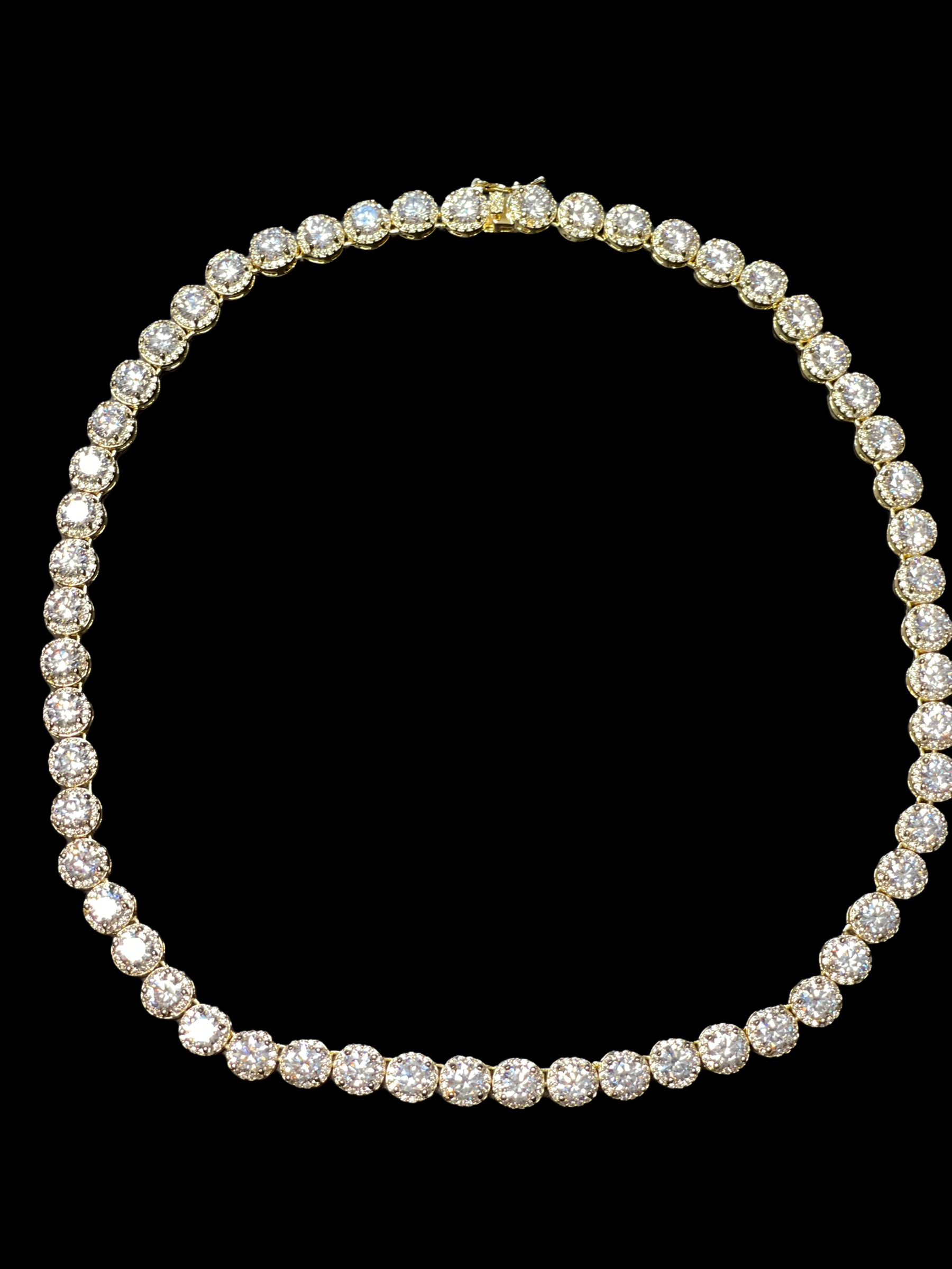 Cinderella Bling Necklace in Gold
