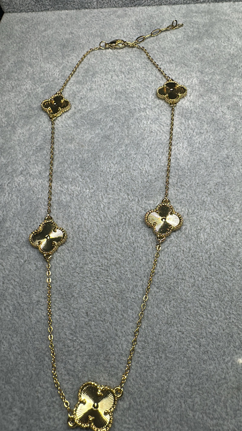 Golden Clover Necklace