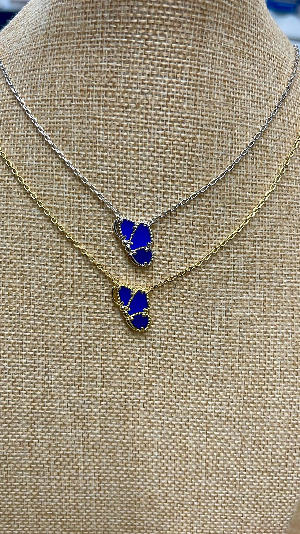 Azure Butterfly Necklace
