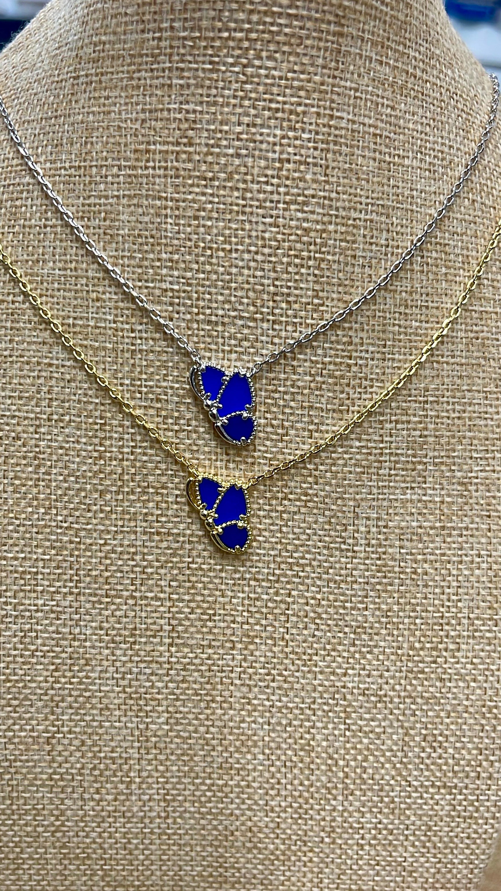 Azure Butterfly Necklace