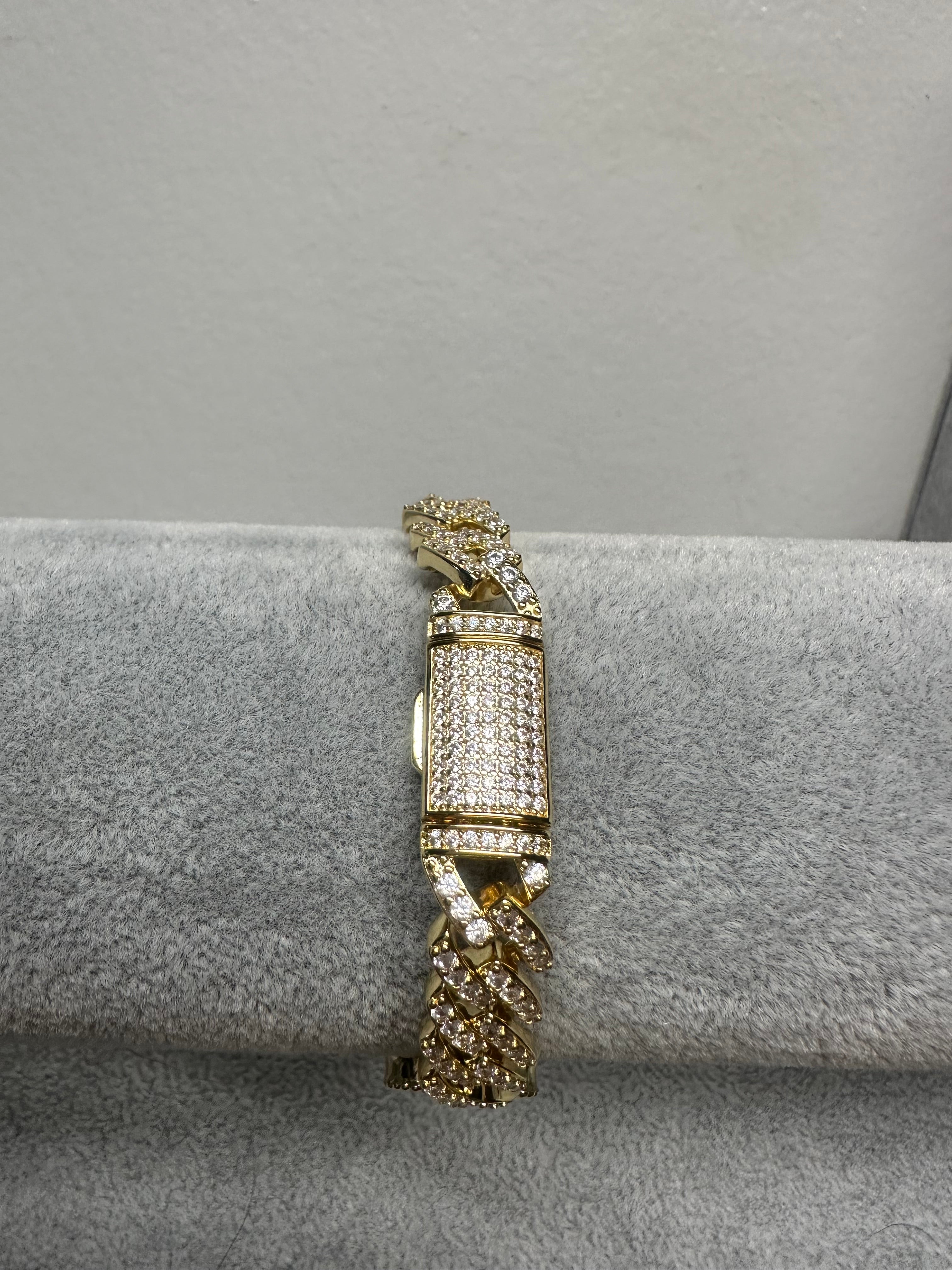 Clover Cuban Link Bracelet