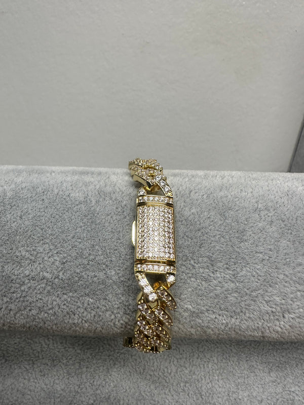 Clover Cuban Link Bracelet