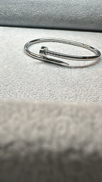 Classic Silver Nail Bracelet