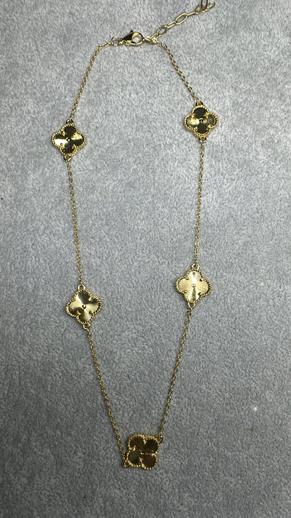 Golden Clover Necklace