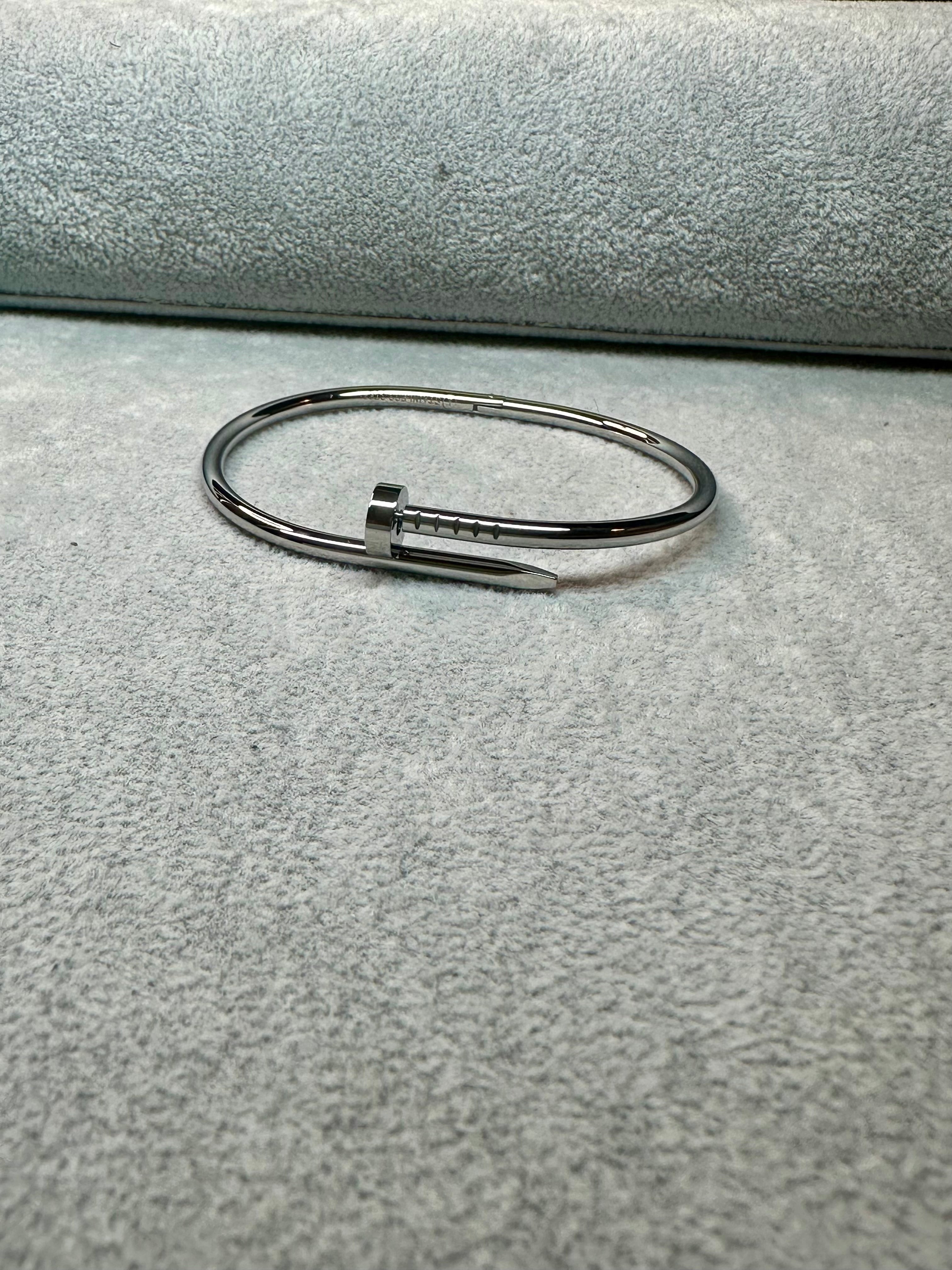 Classic Silver Nail Bracelet