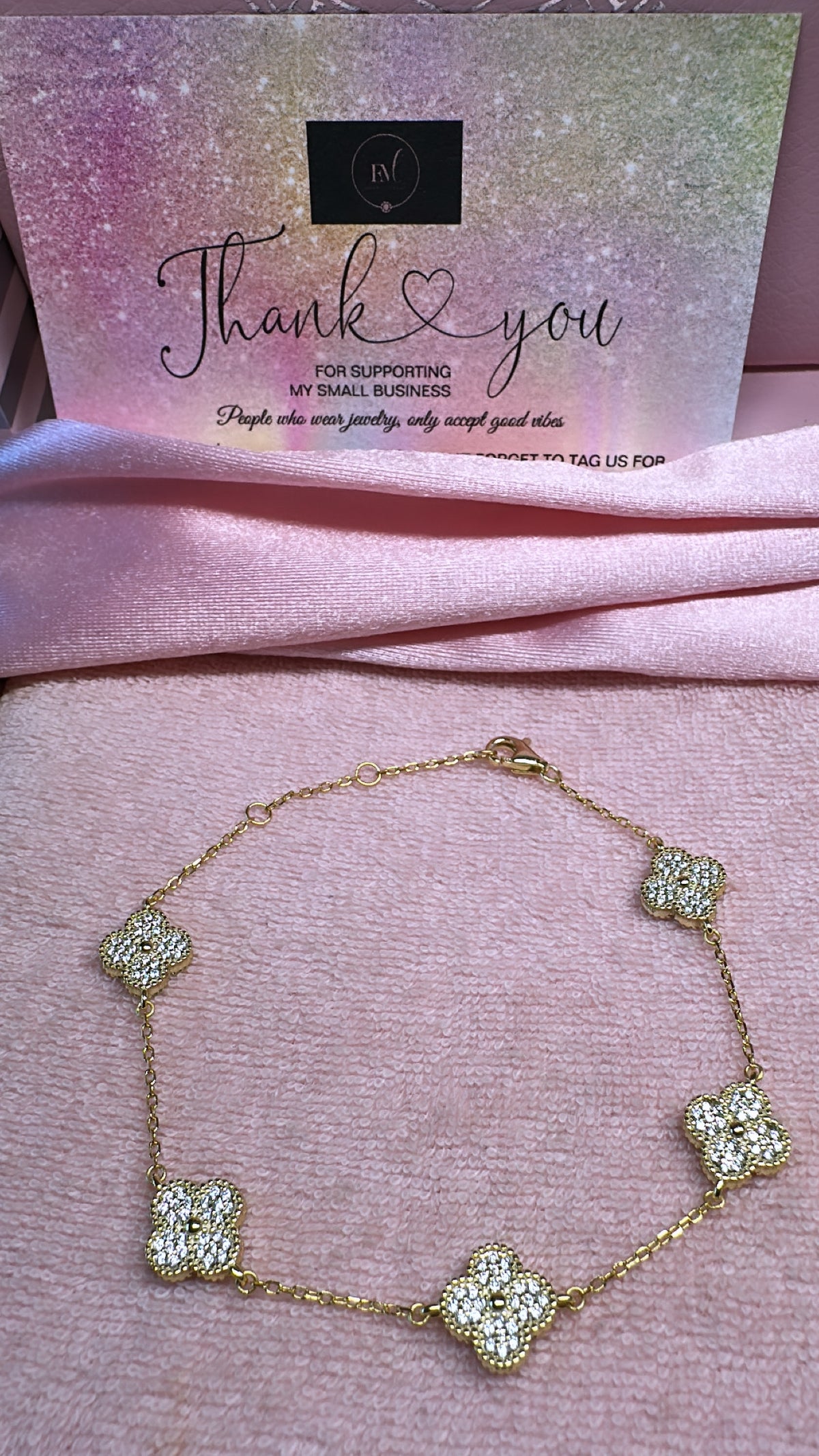 Bling Clover Bracelet
