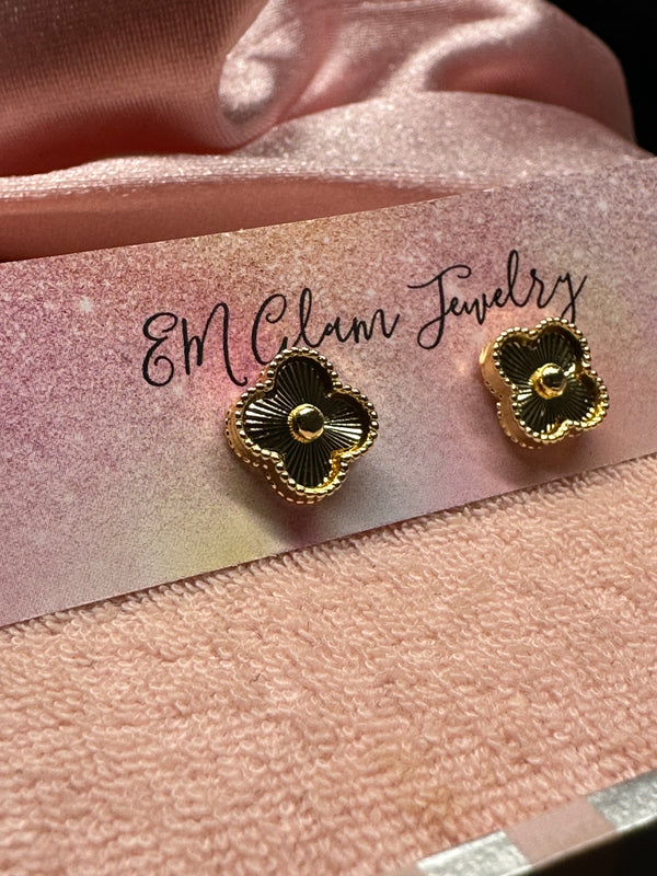 Golden Clover Earrings