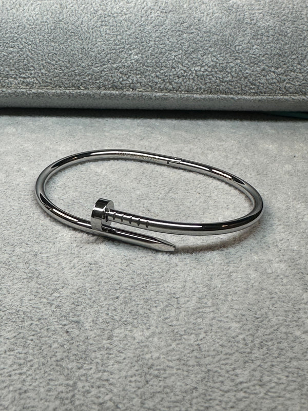 Classic Silver Nail Bracelet