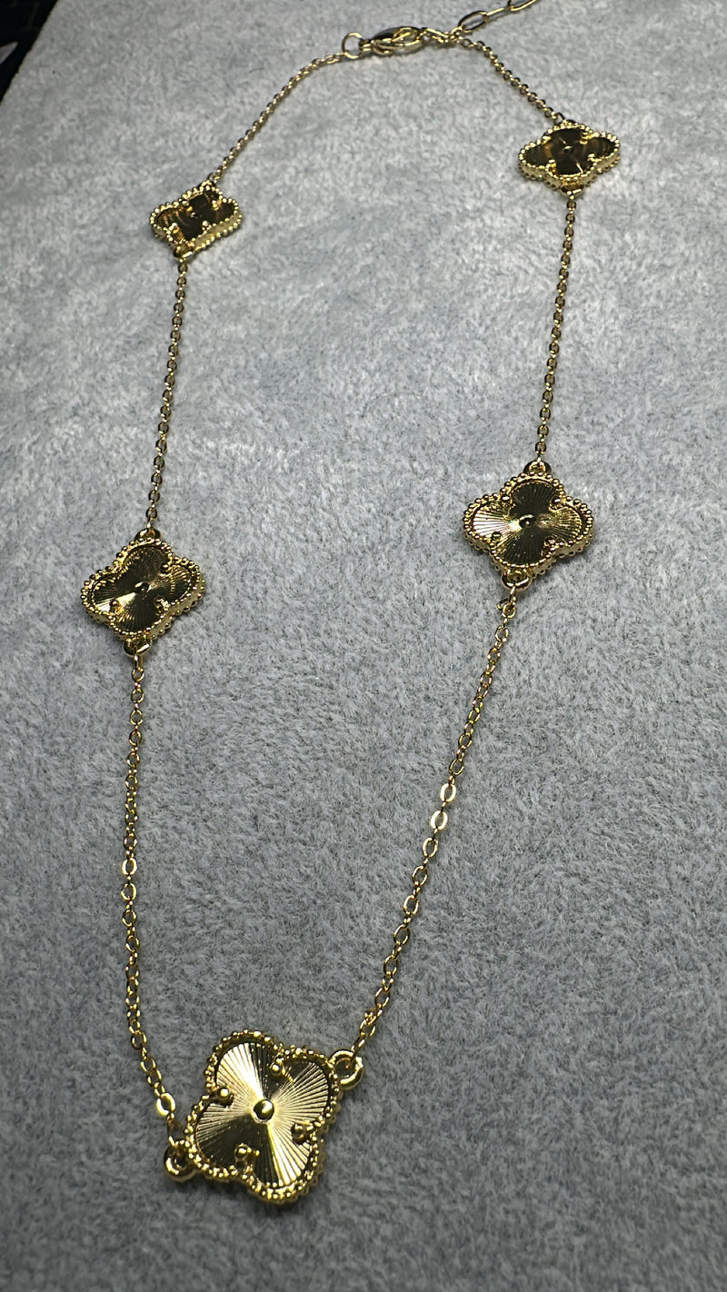 Golden Clover Necklace