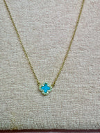 Mini Turquesa Clover Chain