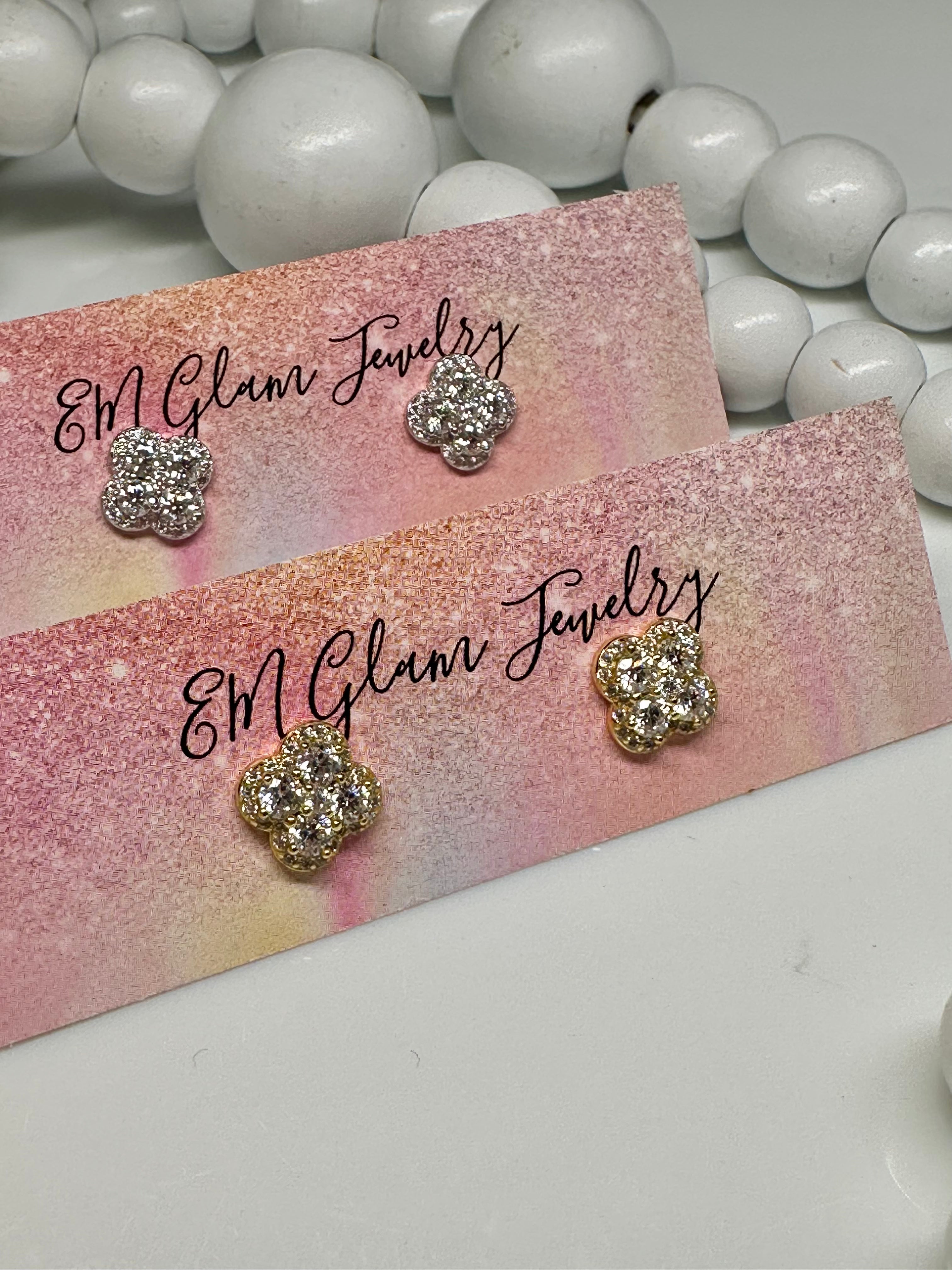 Twinkle Clover Studs