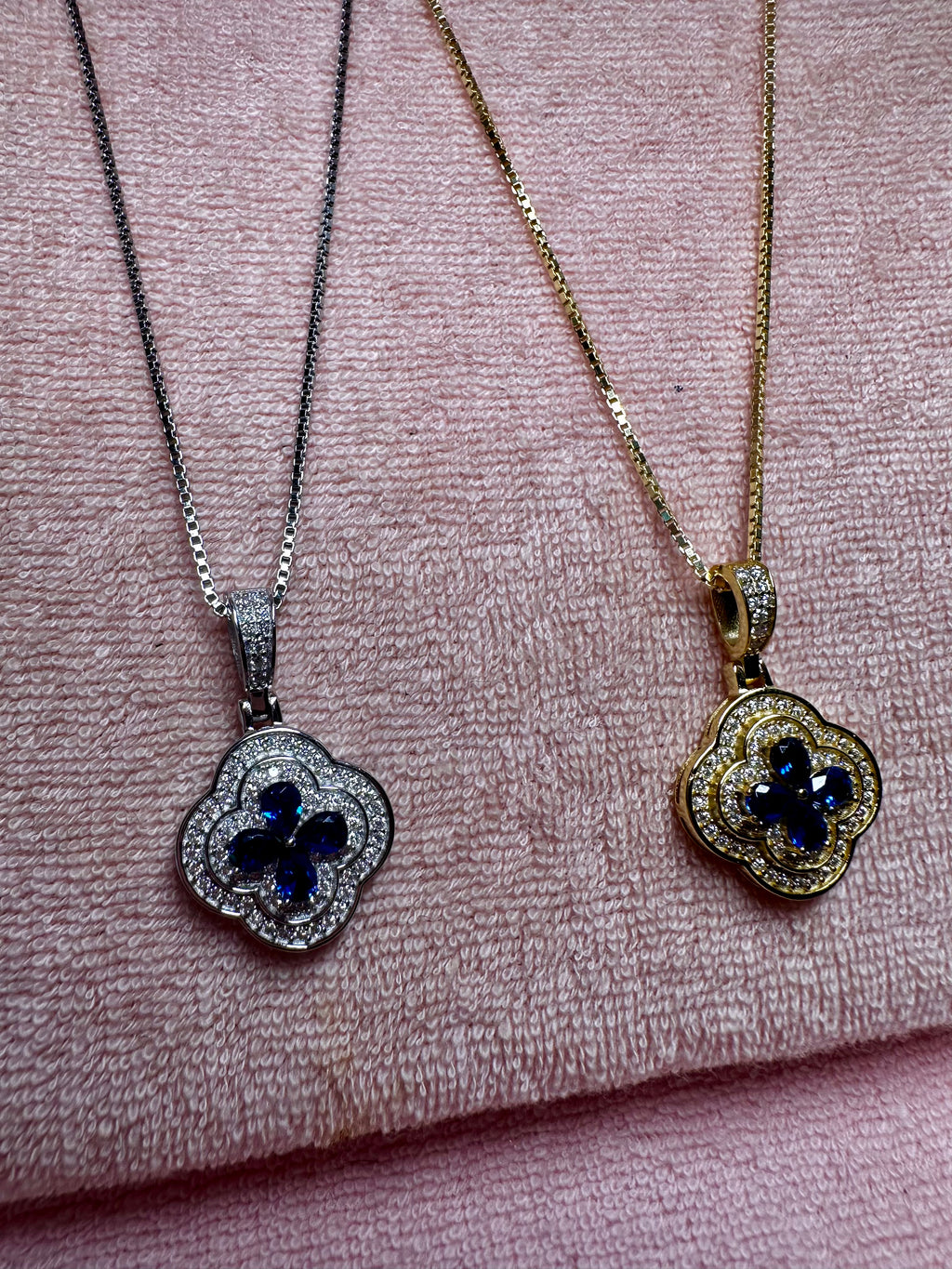 Sapphire Bloom Pendant