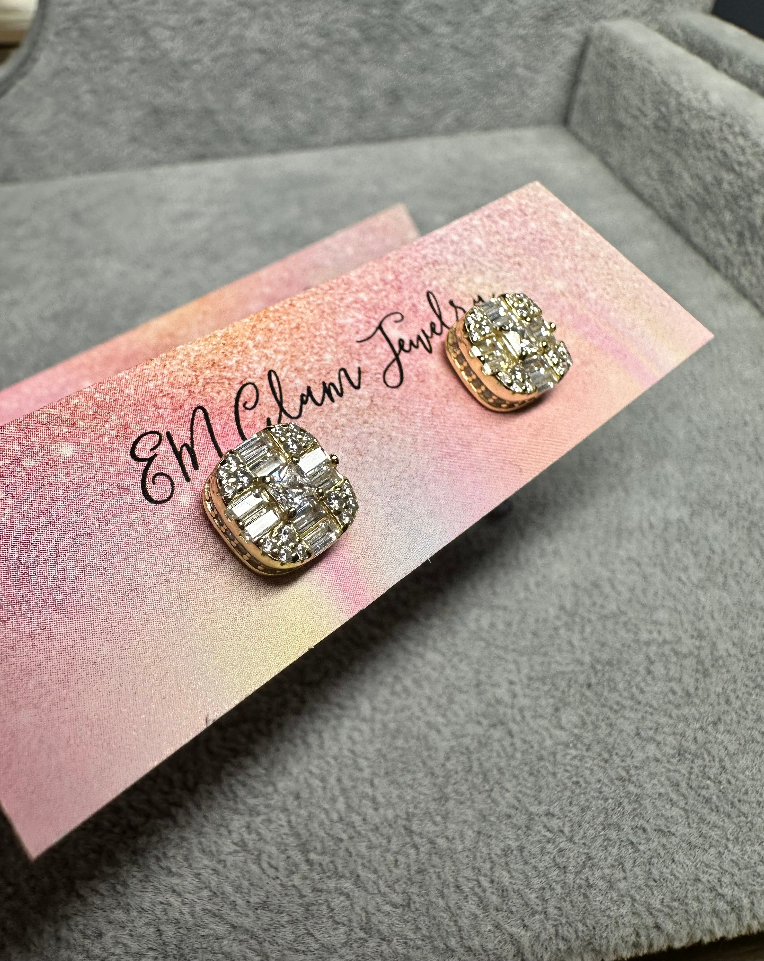 Eternity Baguette Earrings