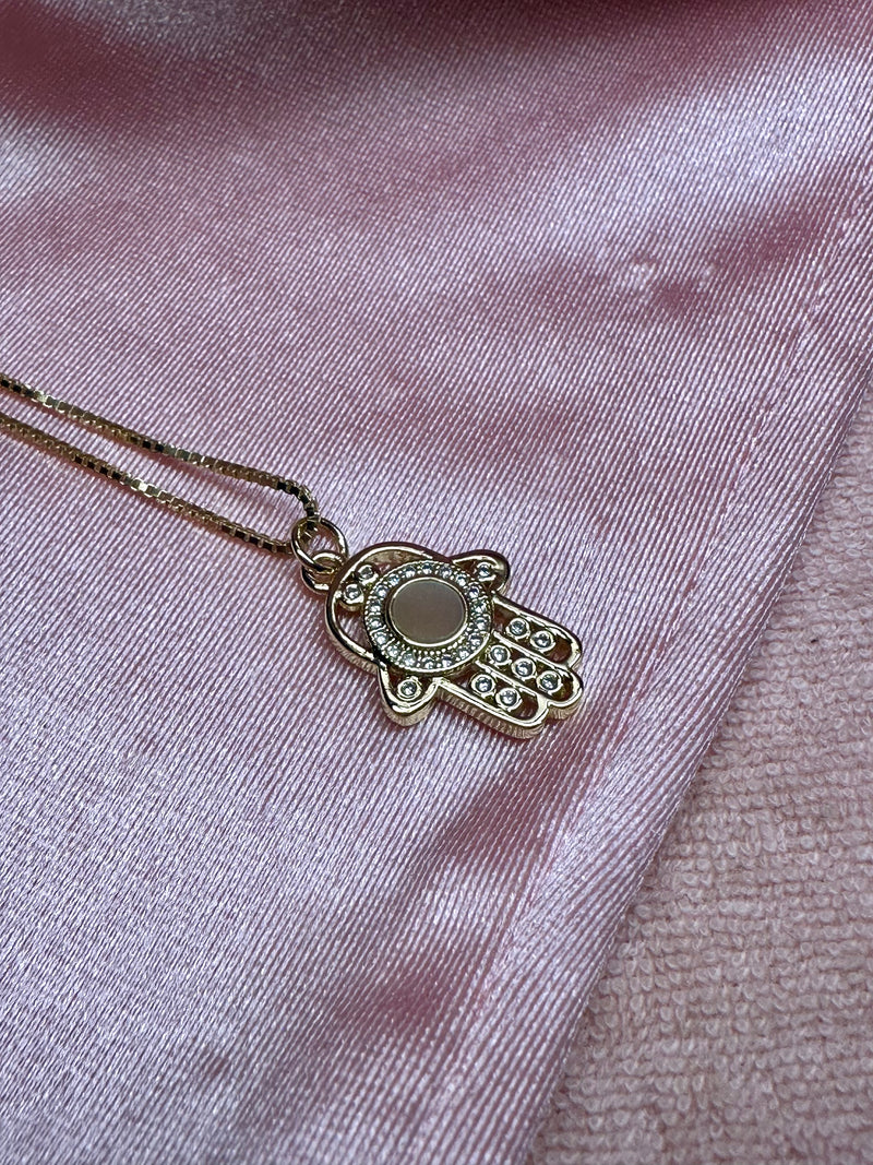 Pearly Hamsa chain