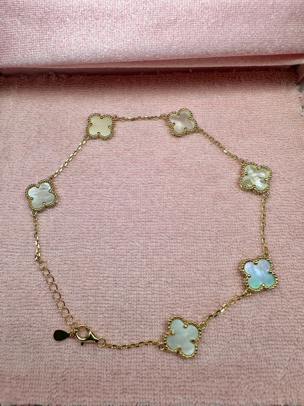 White Clover Anklet