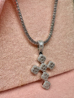 Baguette Cross Ice Chain
