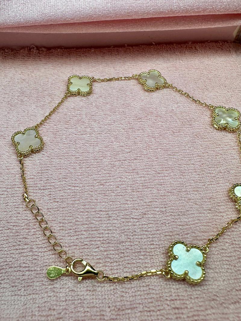 White Clover Anklet