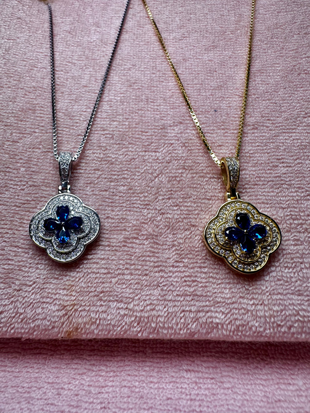 Sapphire Bloom Pendant