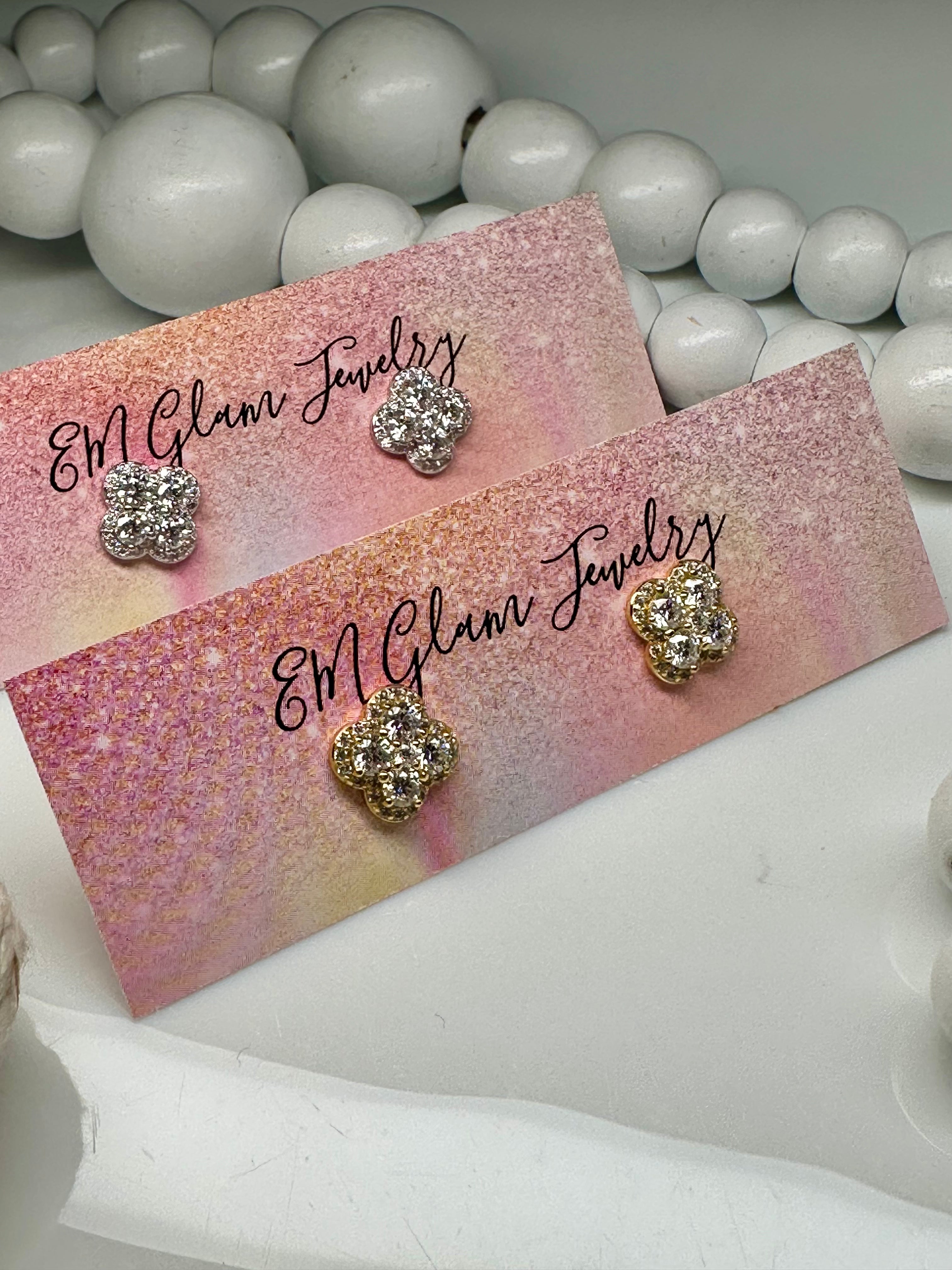 Twinkle Clover Studs
