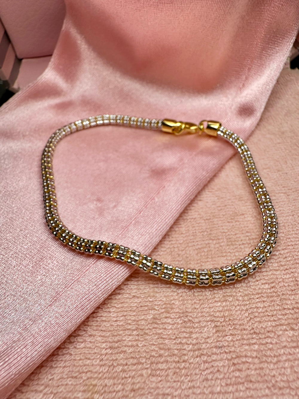 Ice Double Tone Bracelet Women Size