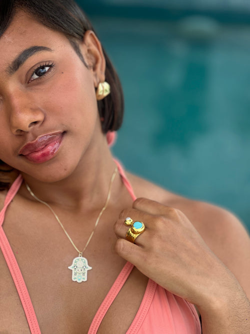 Ocean Stone Duo Ring