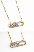 Trinity Glow Bar Necklace