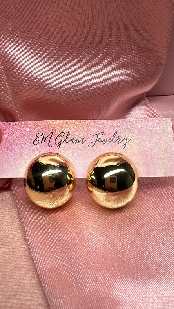 Half Ball Earrings