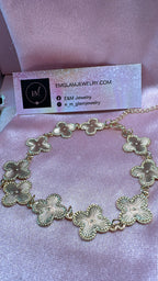 Golden Clover Anklet