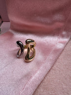 Gold and Silver Moon Ring
