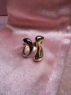 Gold and Silver Moon Ring