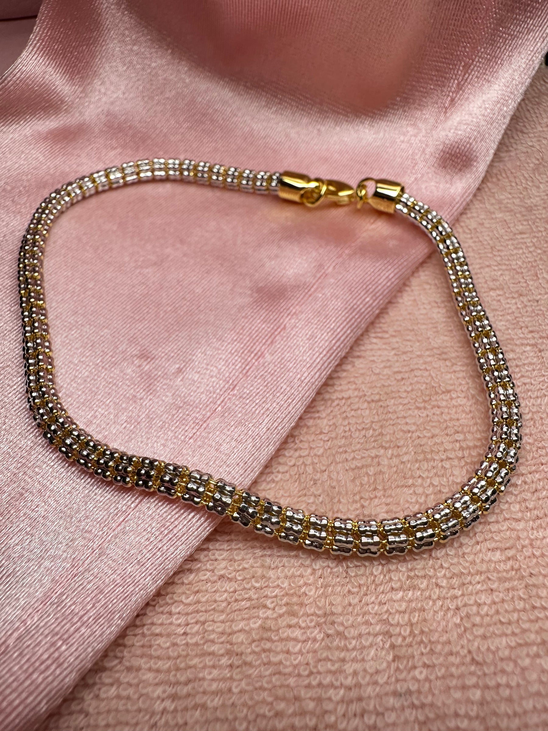 Ice Double Tone Bracelet Women Size