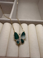 Emerald Butterfly Necklace