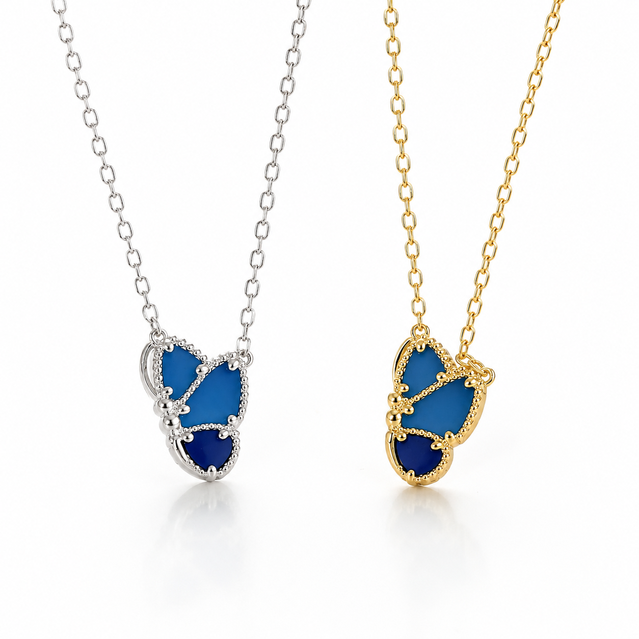 Azure Butterfly Necklace