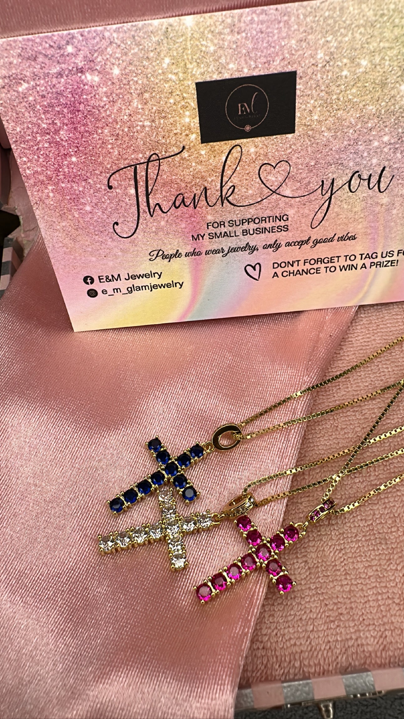 Mini Tennis Cross Chain