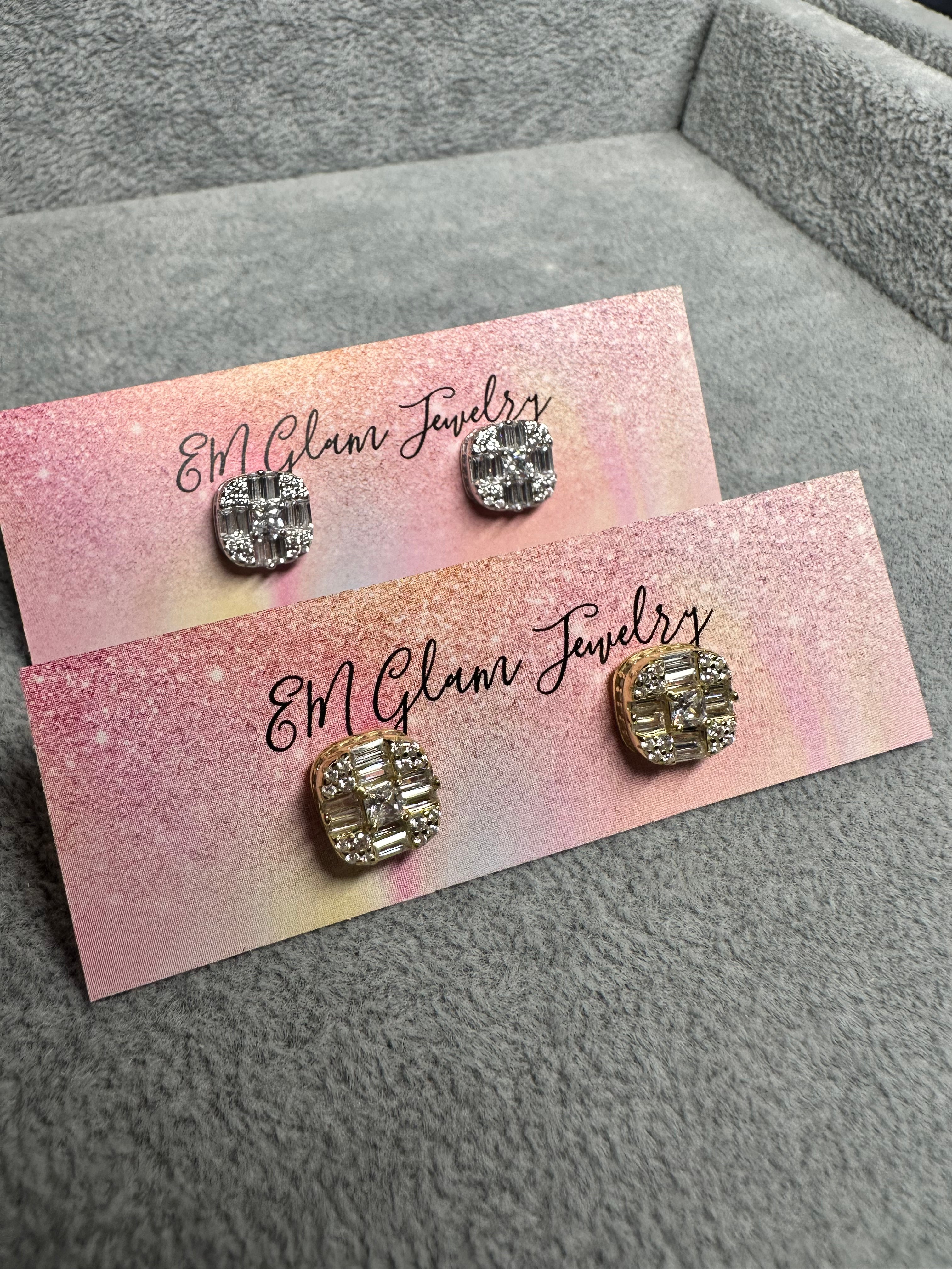 Eternity Baguette Earrings