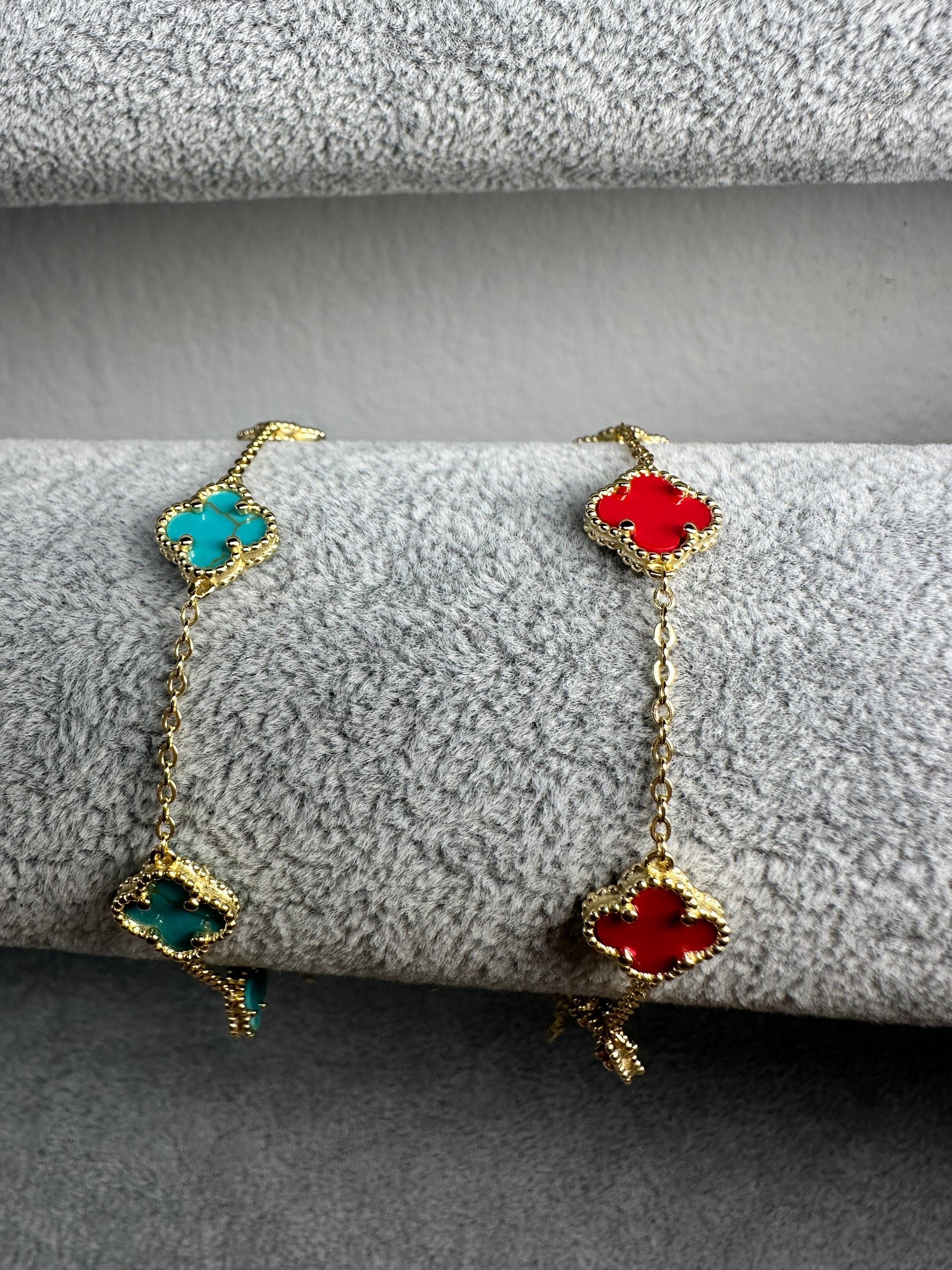 Small Sterling Silver Clover Bracelet