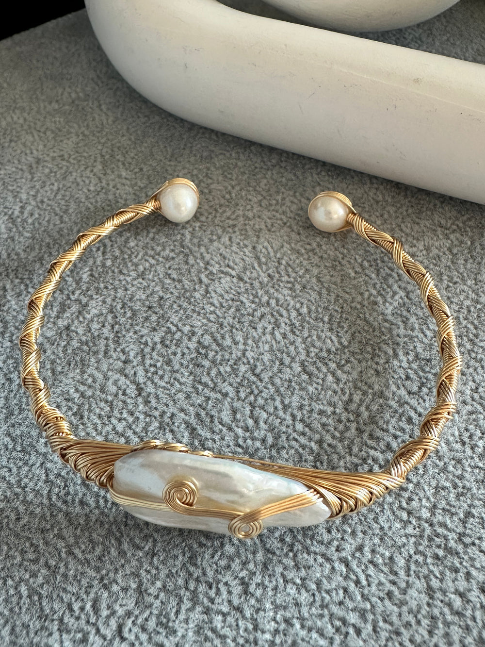 Chunky Baroque Pearl Bracelet (small Pearl)