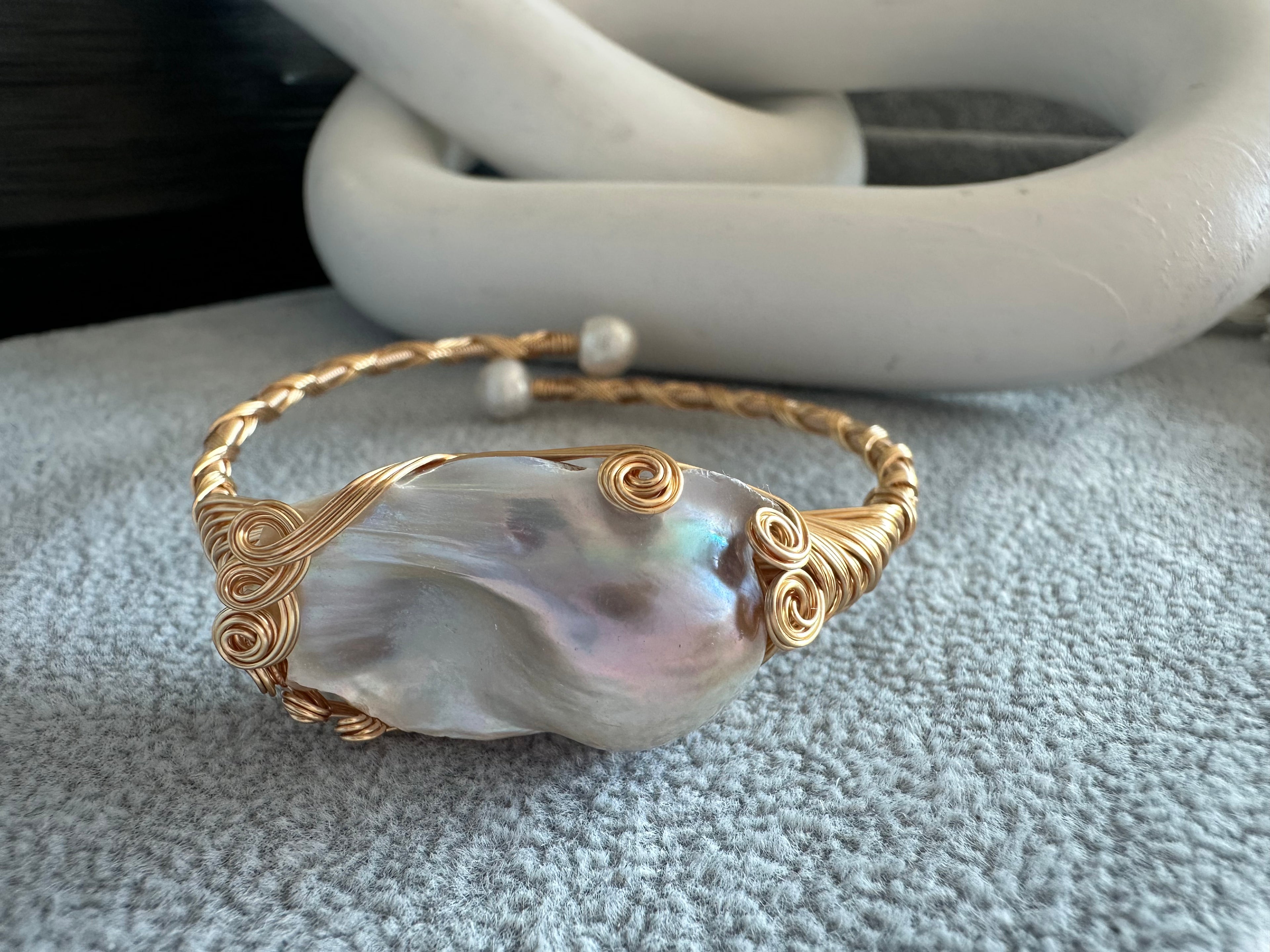 Chunky Baroque Pearl Bracelet (Big Pearl)