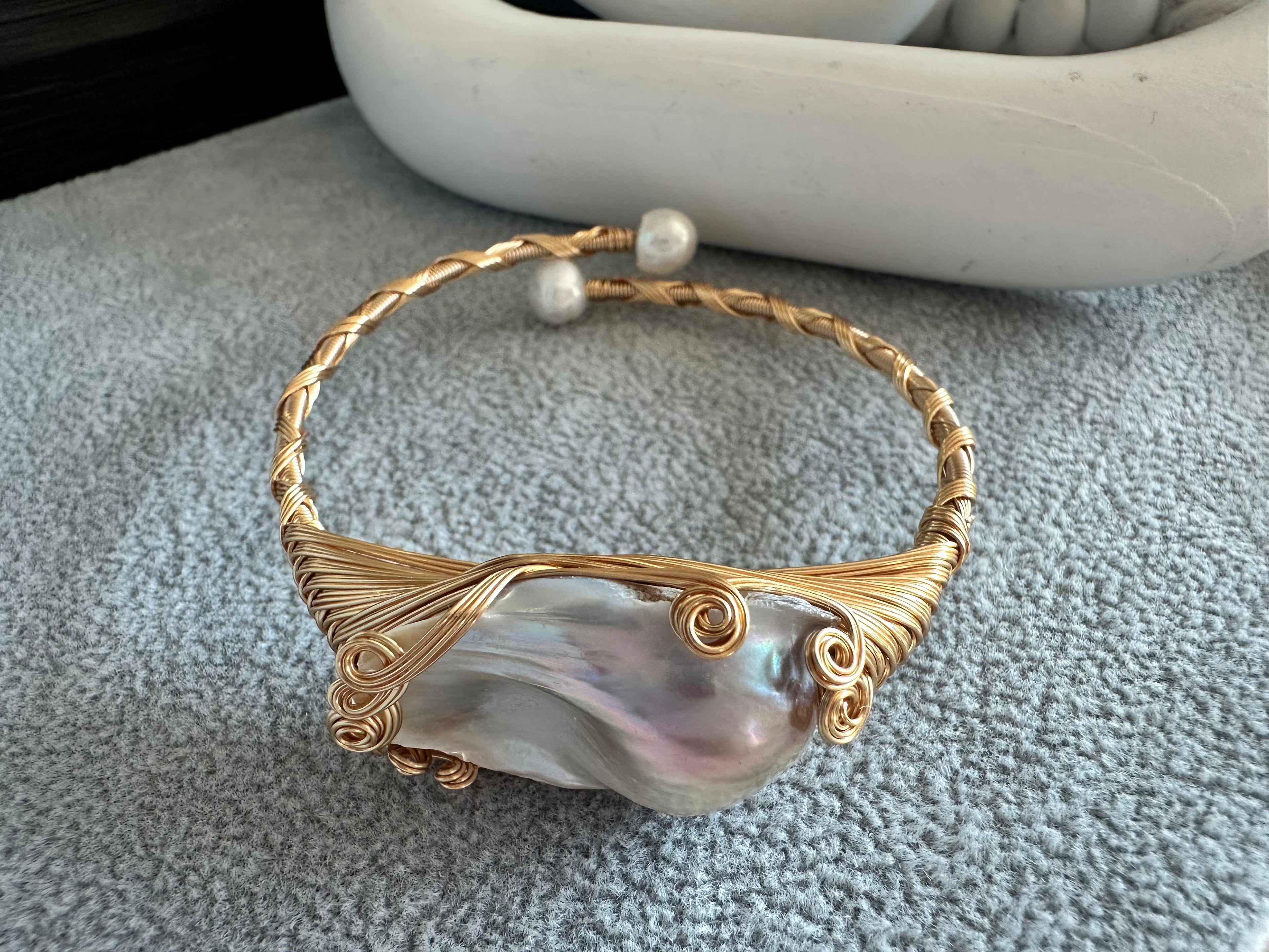 Chunky Baroque Pearl Bracelet (Big Pearl)