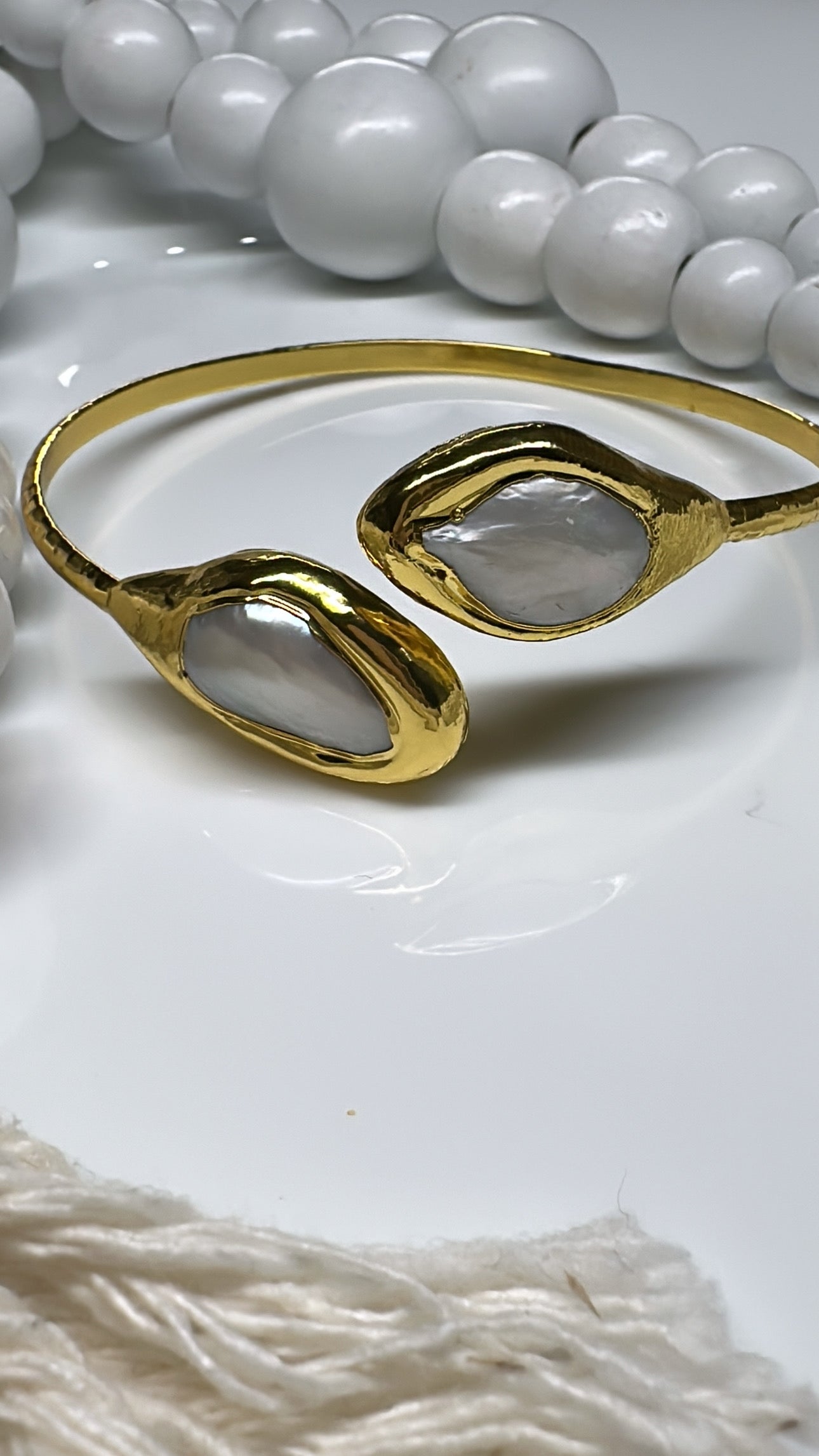 Golden Pearl Bangle