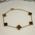 Tiger Eye Clover Bracelet