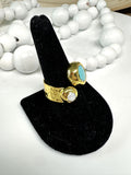 Ocean Stone Duo Ring