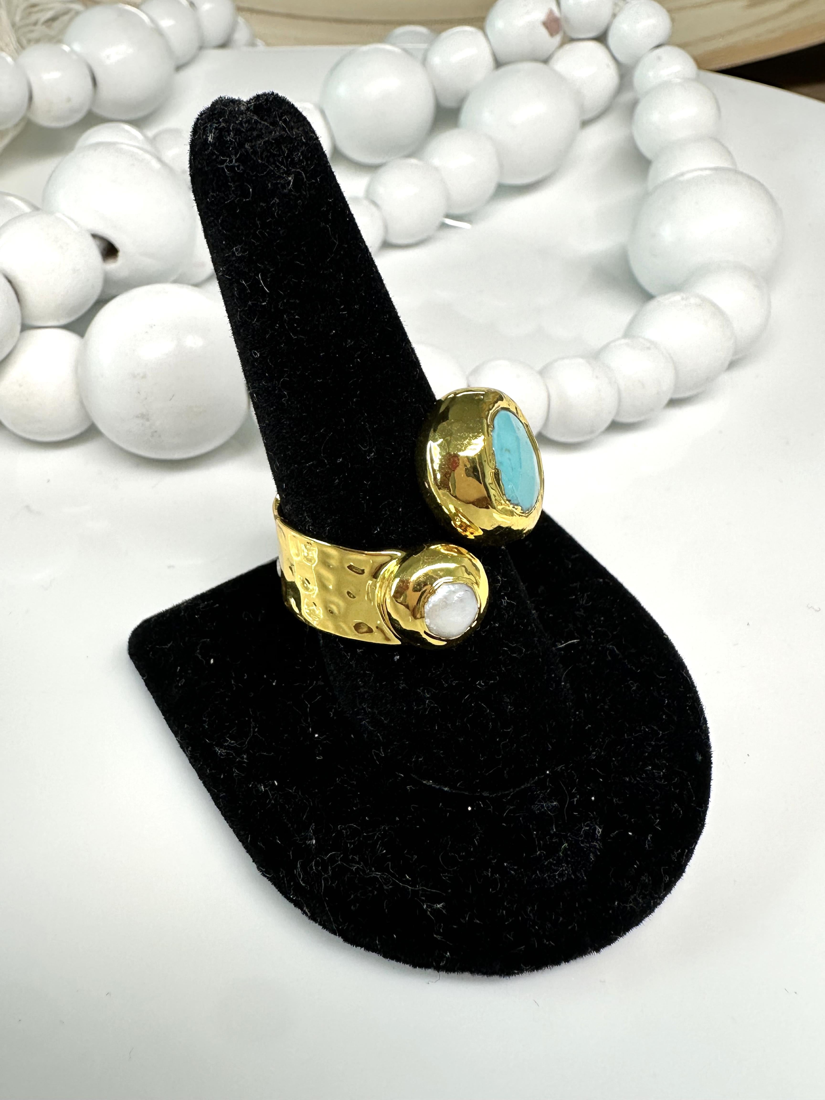 Ocean Stone Duo Ring