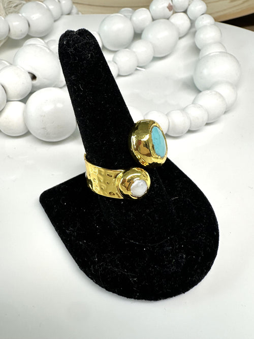 Ocean Stone Duo Ring