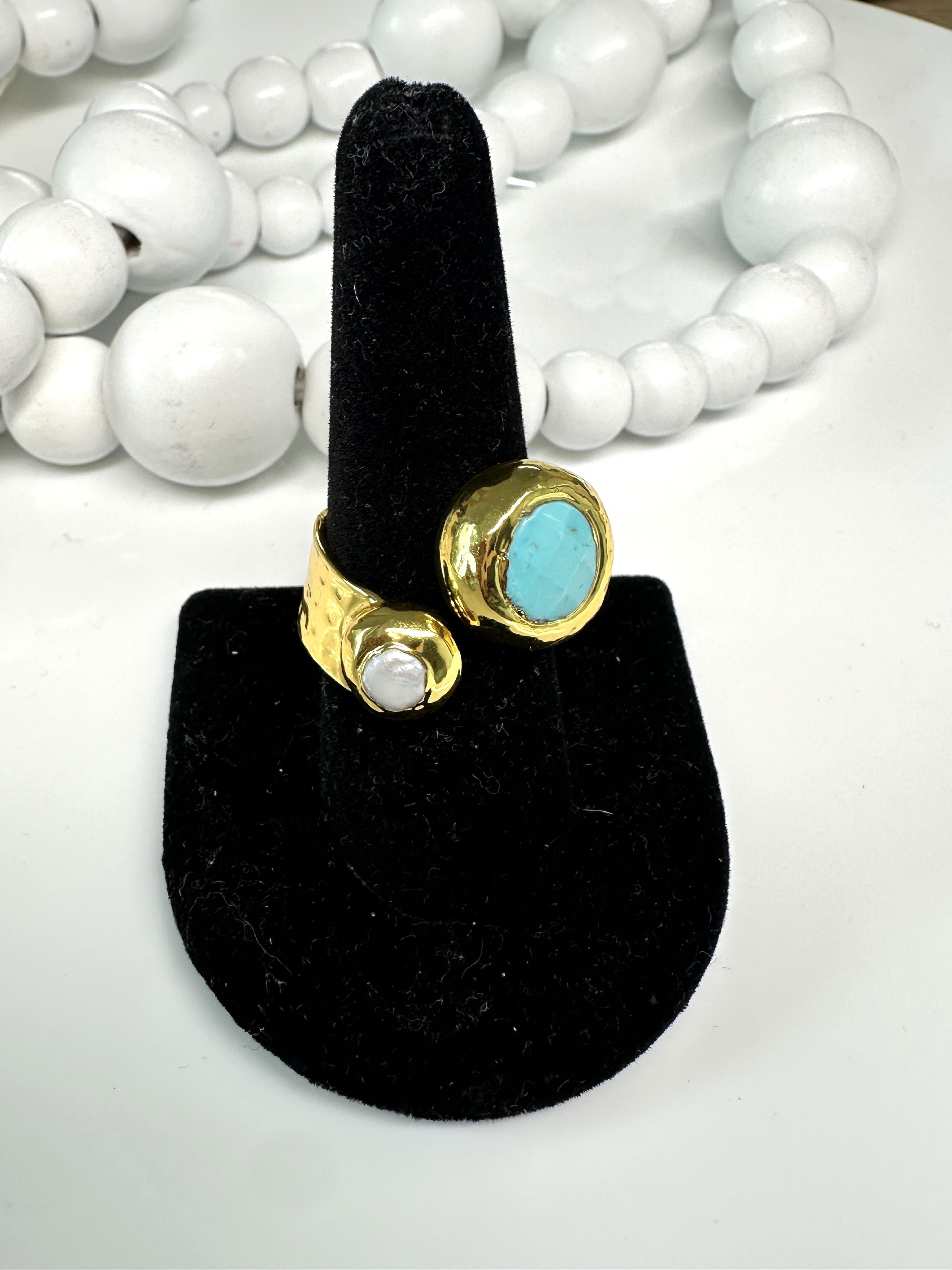 Ocean Stone Duo Ring