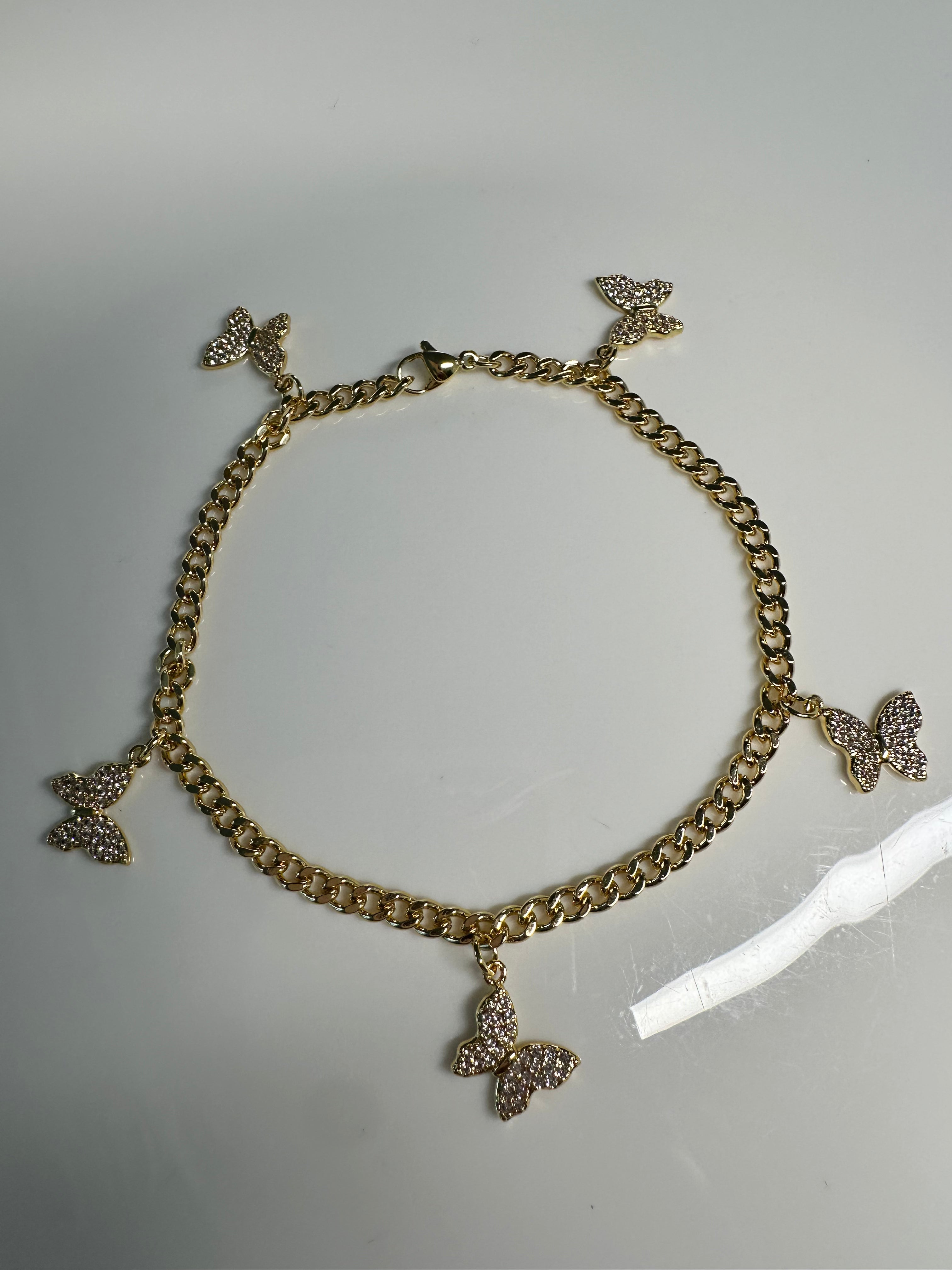 Cuban Small Butterfly Anklet