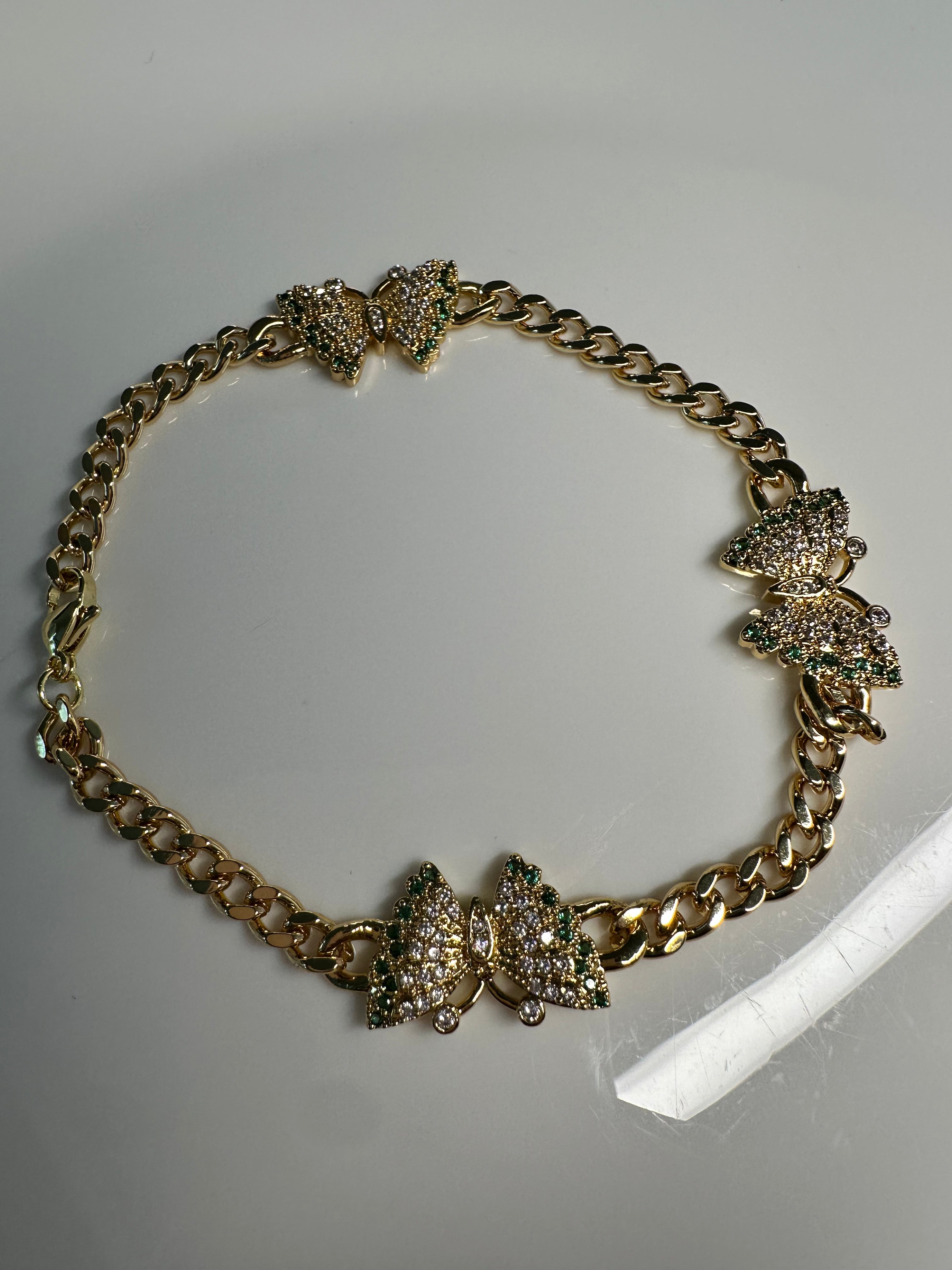 Cuban Big Butterfly Anklet