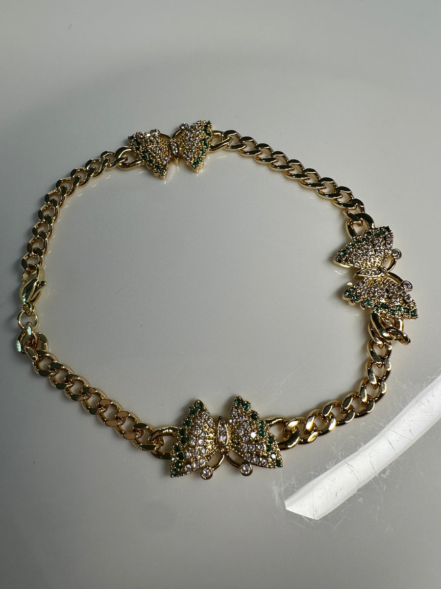 Cuban Big Butterfly Anklet