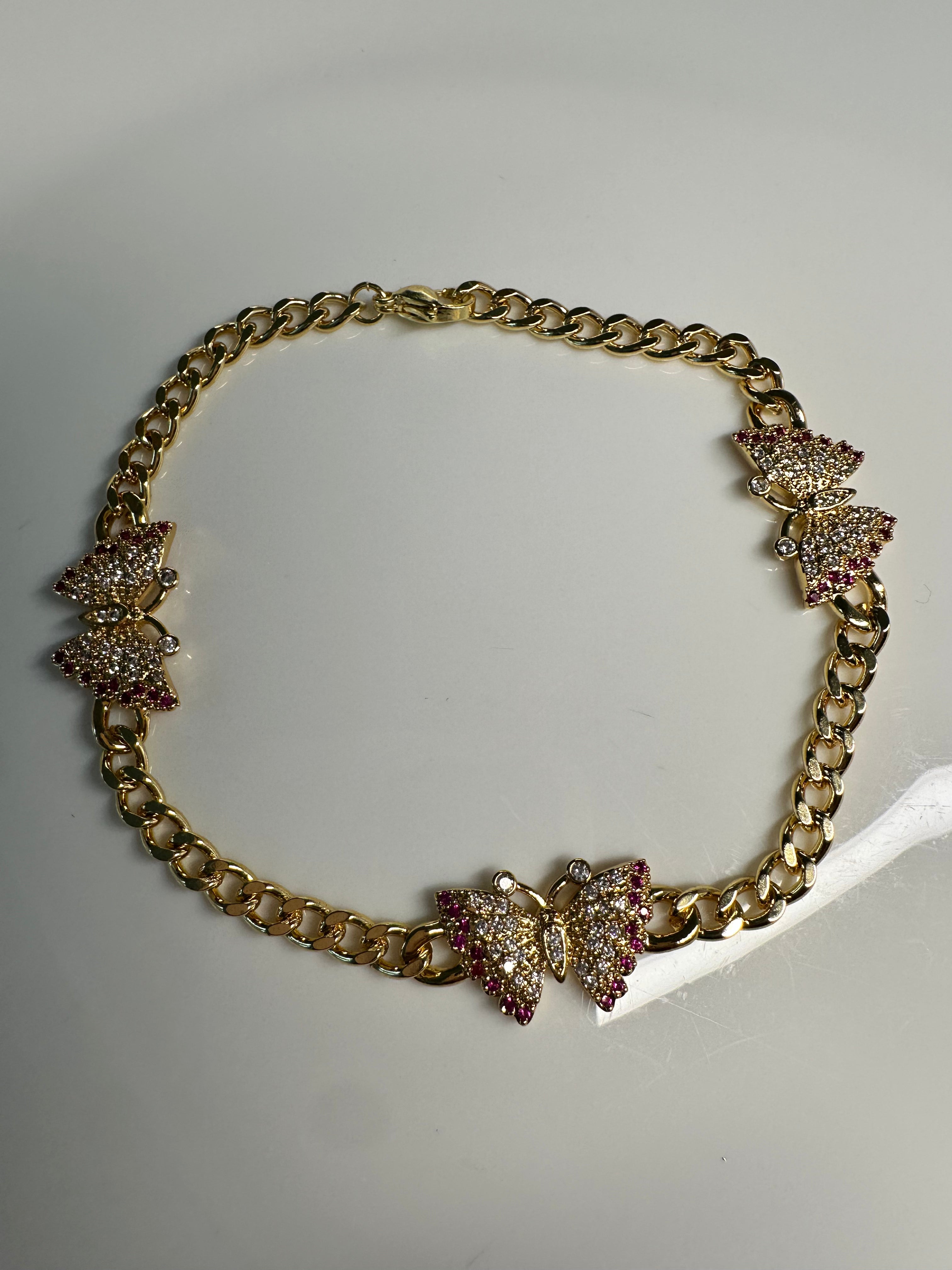 Cuban Big Butterfly Anklet