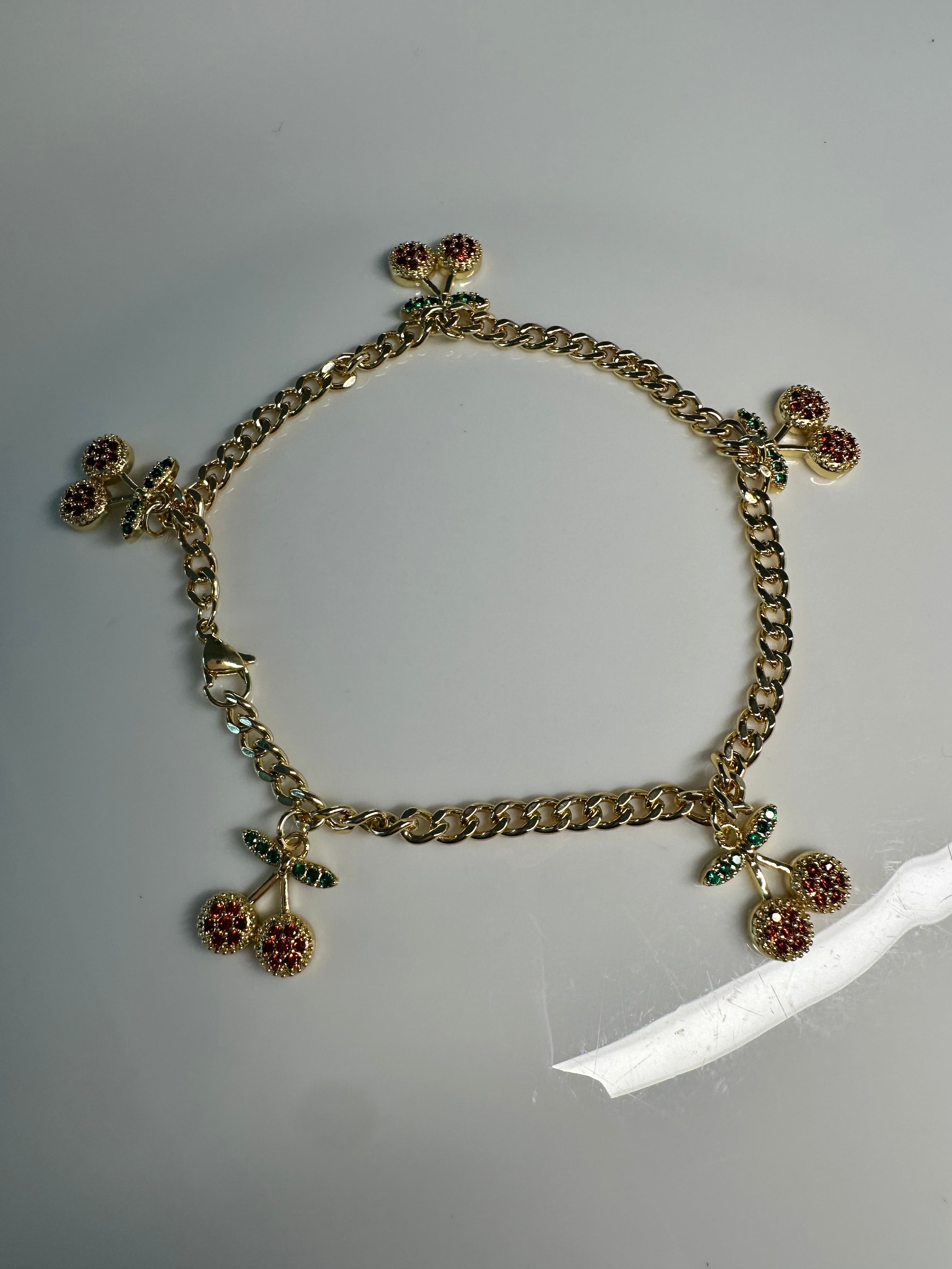Icy Cherry Anklet